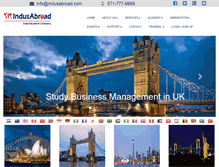 Tablet Screenshot of indusabroad.com